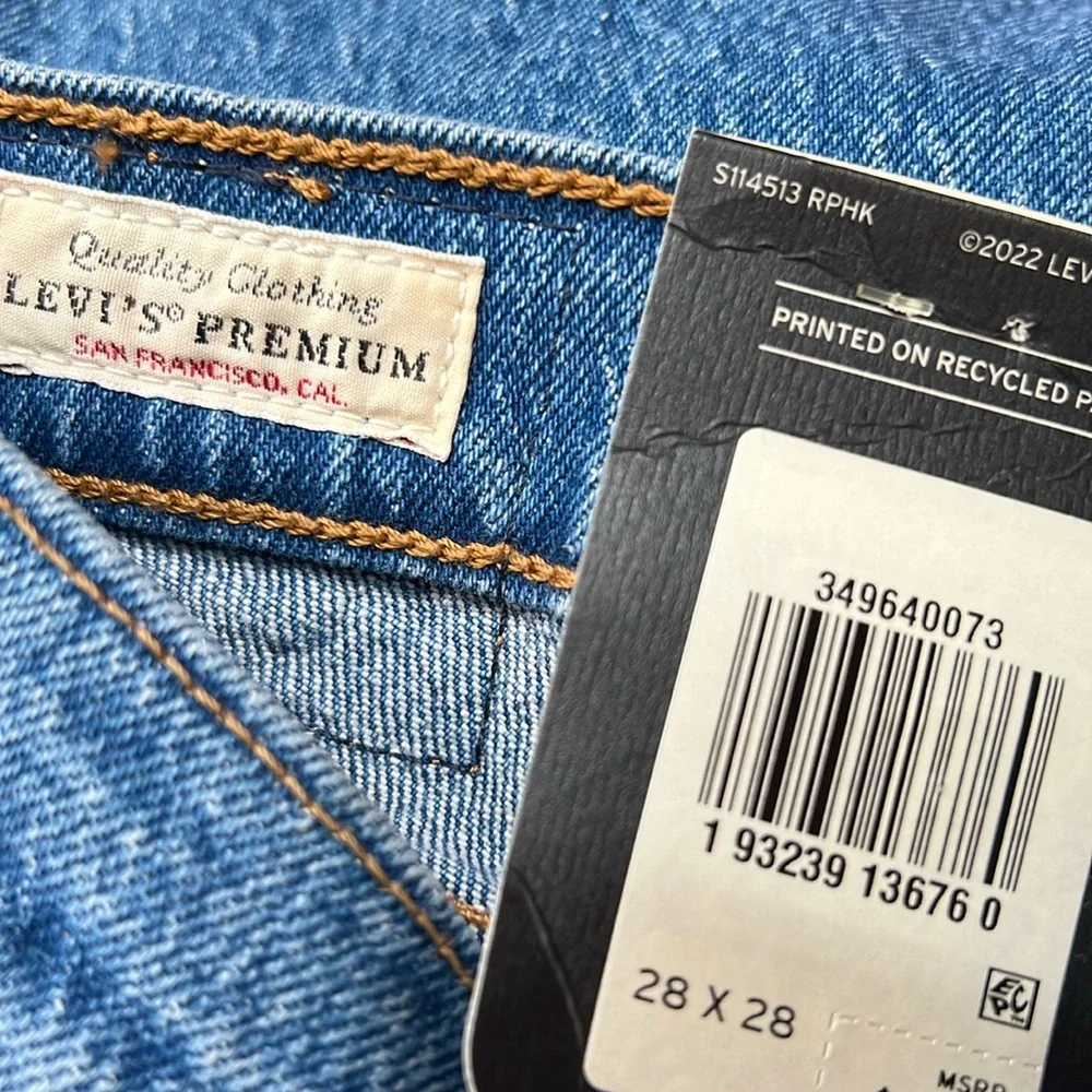 Levi's Women's Premium Wedgie Straight Jeans‎ Size 28 X 28 NEW/NWT